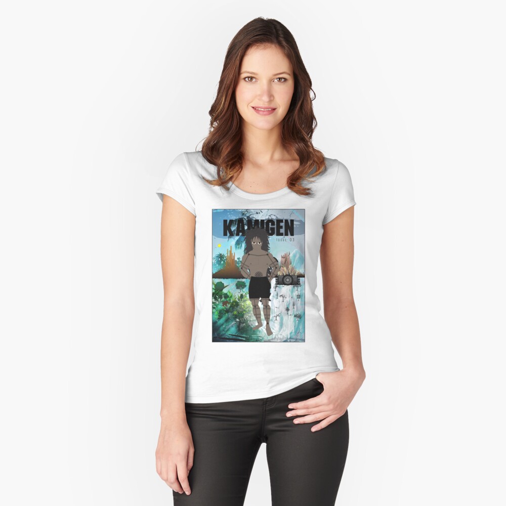 Item preview, Fitted Scoop T-Shirt designed and sold by openstudios.
