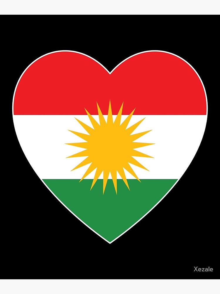 "Kurdisch Herz Heart Kurdistan Kurd " Poster for Sale by Xezale Redbubble