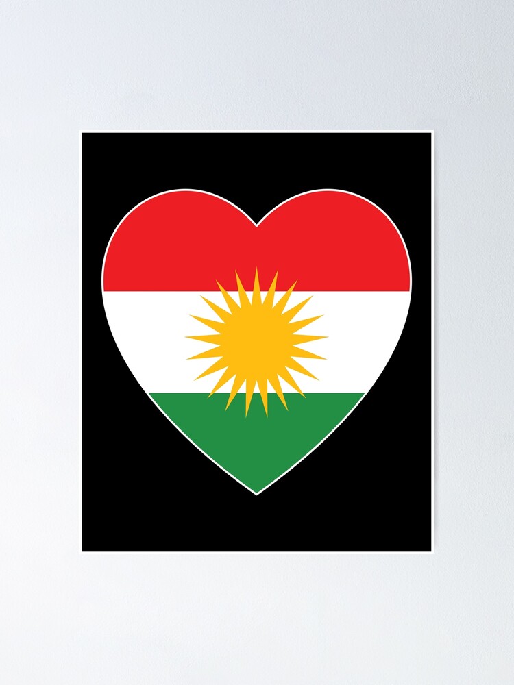 "Kurdisch Herz Heart Kurdistan Kurd " Poster for Sale by Xezale Redbubble