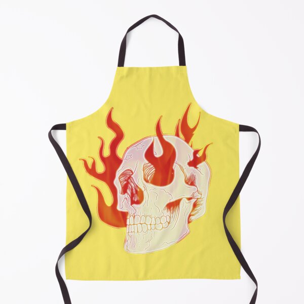 Item preview, Flaming Skull Face designed and sold by hempress.