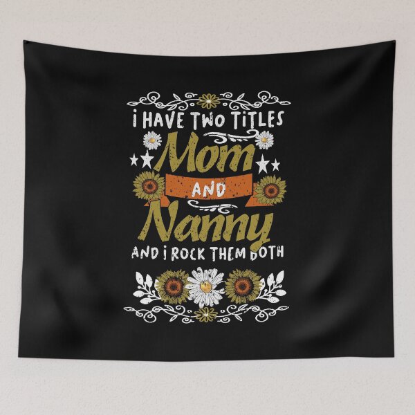 Item preview, God gifted me two titles mom and nana and I rock them both, mom's birthday | vintage style |cute gift for girl , gift friend designed and sold by buzz1days.