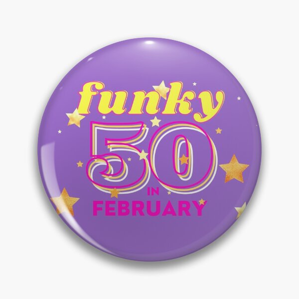 Item preview, February Fiftieth Birthday card designed and sold by Tanya Mihe.
