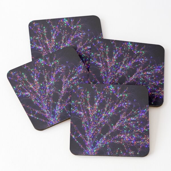 Item preview, Christmas Eve lights in a tree at night designed and sold by Ollie P.  Leo.