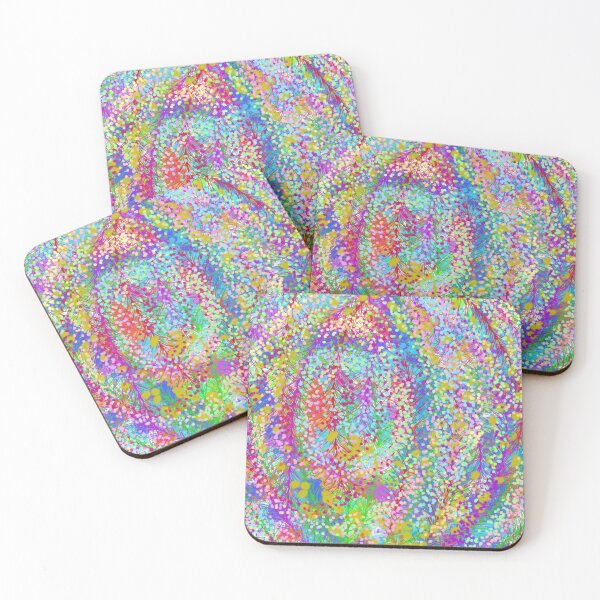 Item preview, Self expression abstract art rainbow forest designed and sold by KatyChristoff.