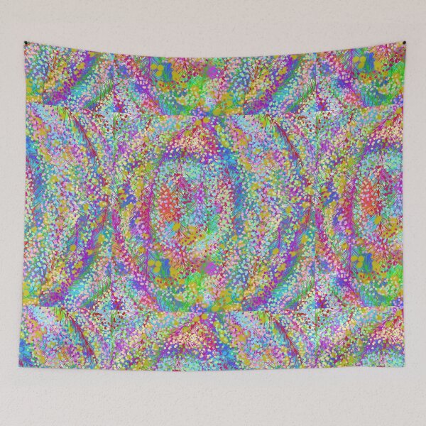 Item preview, Self expression abstract art rainbow forest designed and sold by KatyChristoff.
