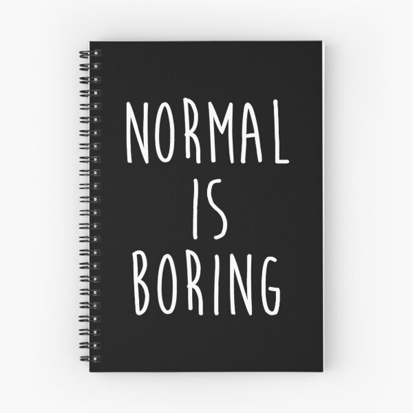 Item preview, Normal is boring - version 2 - white designed and sold by Supreto.