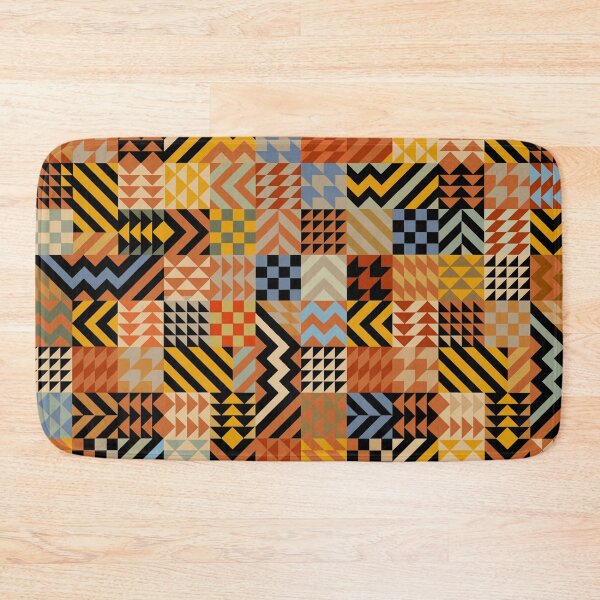Item preview, African Faux Quilt - Rust designed and sold by Esprit-Mystique.