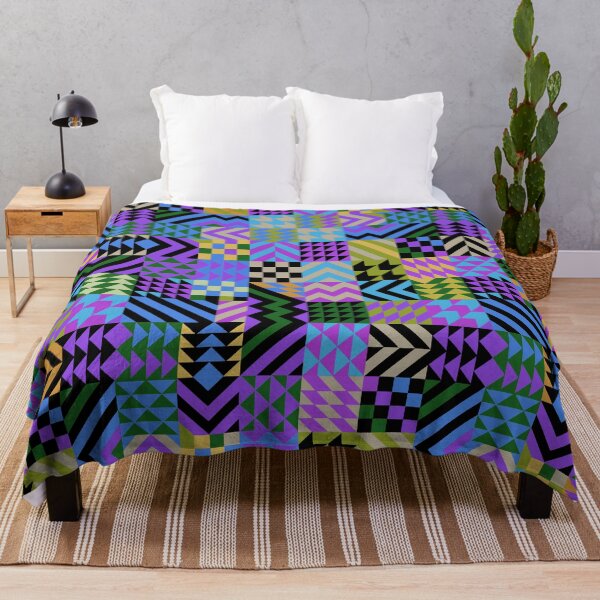 Item preview, African Faux Quilt - Blue designed and sold by Esprit-Mystique.