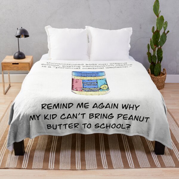 Item preview, Unvaccinated kids, peanut butter, pro vaccine humor, educated vaccinated, Coronavirus COVID 19, medical humor, nurse humor designed and sold by The Snarky Psychologist.