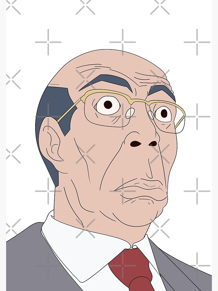 Old Man Anime Meme Face | Spiral Notebook