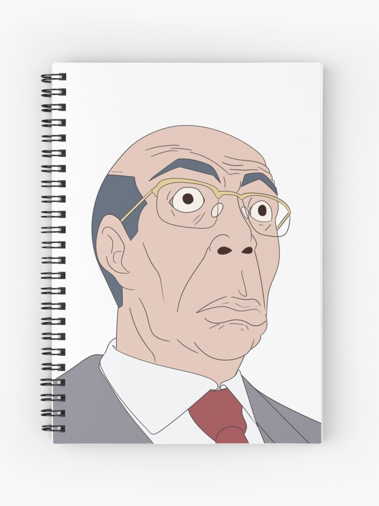 Old Man Anime Meme Face | Spiral Notebook