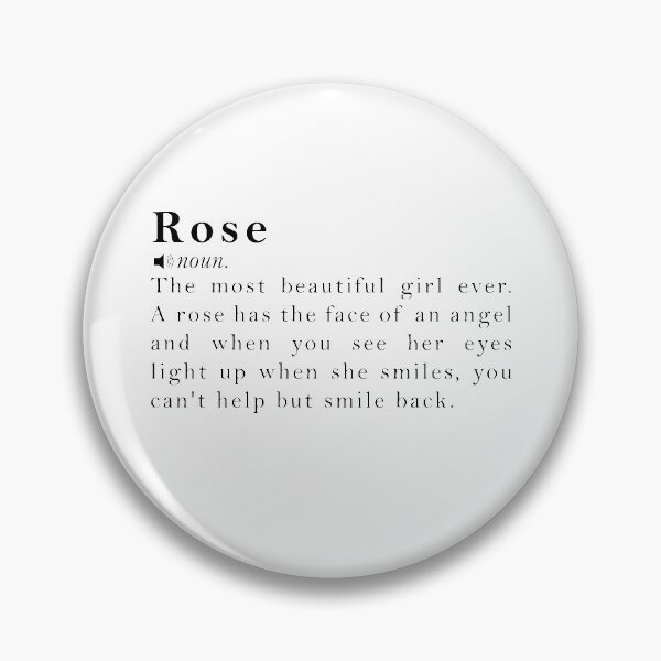 Item preview, Rose Name Meaning Definition designed and sold by peachyline.
