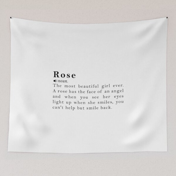 Item preview, Rose Name Meaning Definition designed and sold by peachyline.