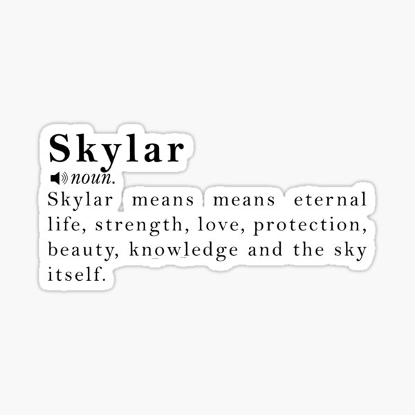 What Does The Name Skylar Mean In Hebrew