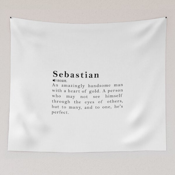 Item preview, Sebastian Name Meaning Definition designed and sold by peachyline.
