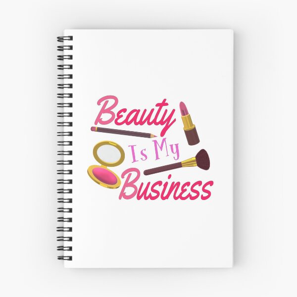 Item preview, Beauty Is My Business - Quote for Makeup Lovers, Artists and Cosmetologists.  (Pink and Purple Letters on White Background.)  designed and sold by ArtByLM.