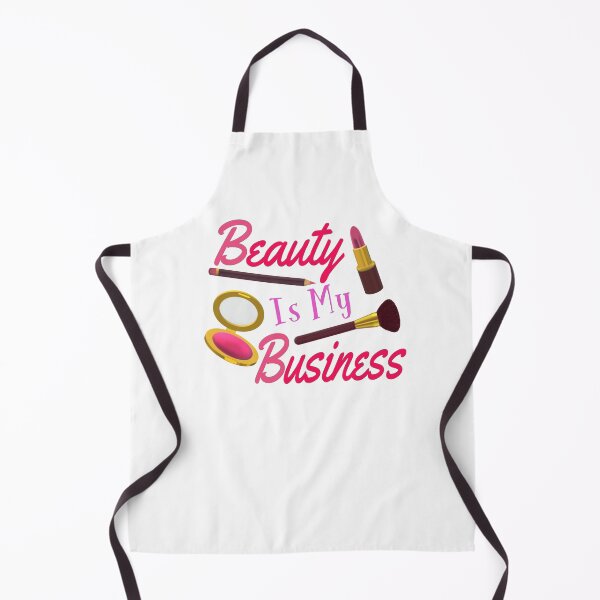 Item preview, Beauty Is My Business - Quote for Makeup Lovers, Artists and Cosmetologists.  (Pink and Purple Letters on White Background.)  designed and sold by ArtByLM.