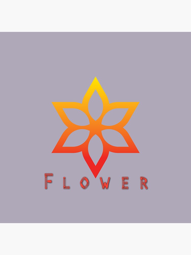 "Flower Logo" Sticker by Vijaybind7798 Redbubble