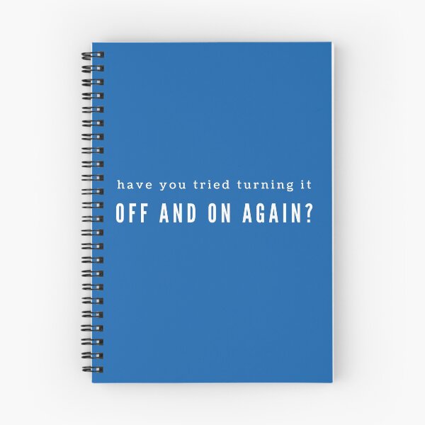 Item preview, off and on again computer humor text design designed and sold by aurorassadprose.