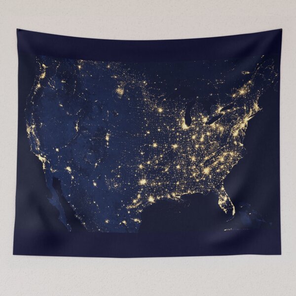 Item preview, United states seen from space designed and sold by Norwegian-Moose.
