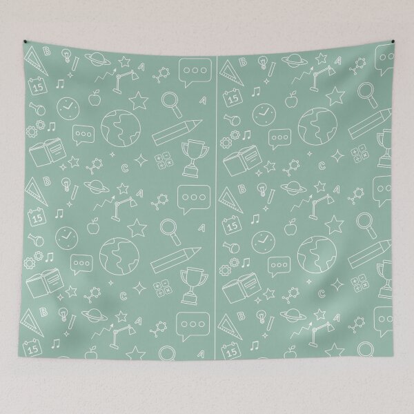 Item preview, Board Chalk School Pattern  designed and sold by ArtistThara.