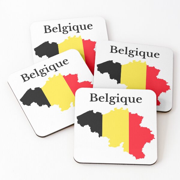 Item preview, Belgium Flag Map Design in French  designed and sold by marosharaf.