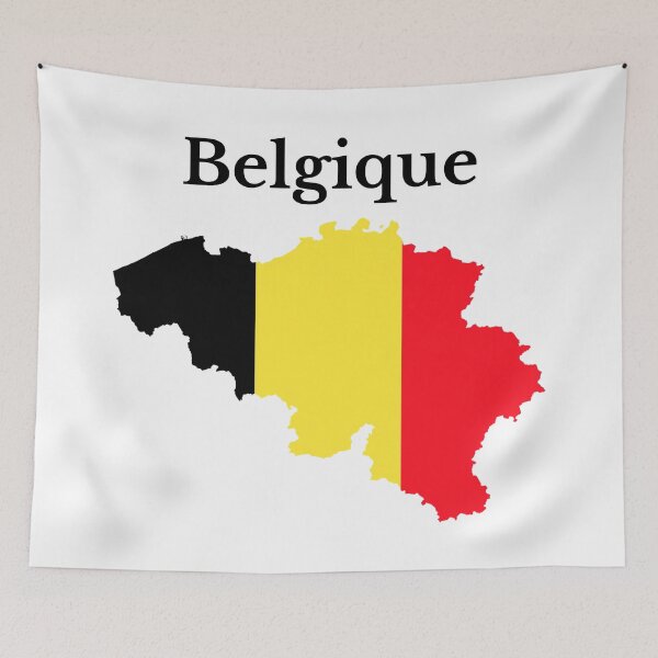 Item preview, Belgium Flag Map Design in French  designed and sold by marosharaf.