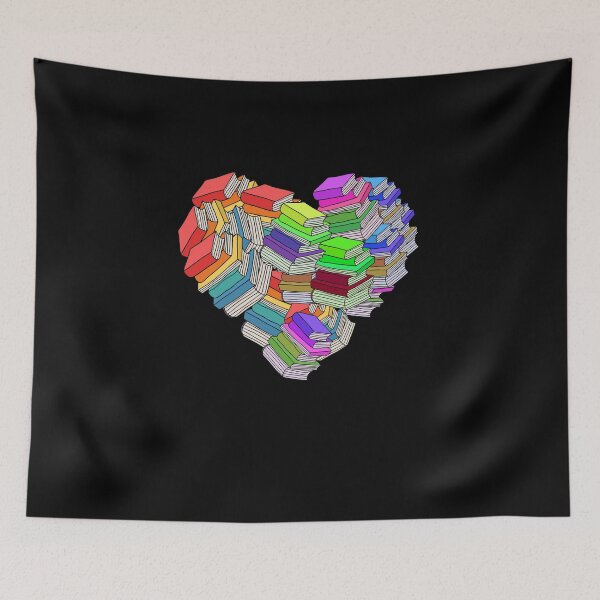 Item preview, Book Hearted Literature Avid Reading Lovers Books Heart Gift designed and sold by MakeGoodChoices.