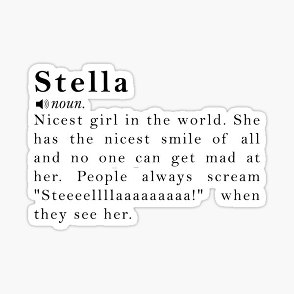 stella-name-meaning-definition-sticker-for-sale-by-peachyline-redbubble