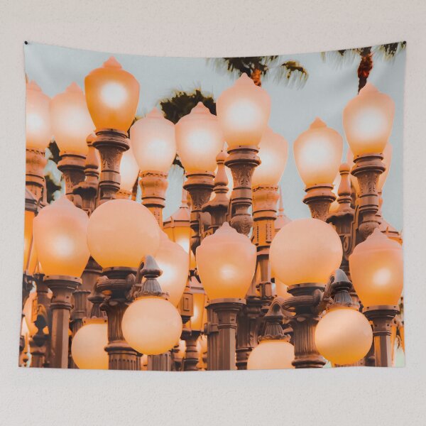 Item preview, Urban Light LACMA Los Angeles California USA with blue sky designed and sold by Mrvell.