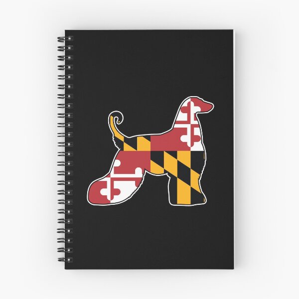 Item preview, Maryland Flag Afghan Hound for Afghan Hound Owners, Breeders, and more designed and sold by MarylandStyle.