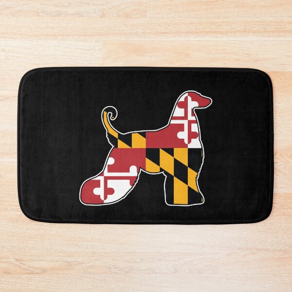 Item preview, Maryland Flag Afghan Hound for Afghan Hound Owners, Breeders, and more designed and sold by MarylandStyle.