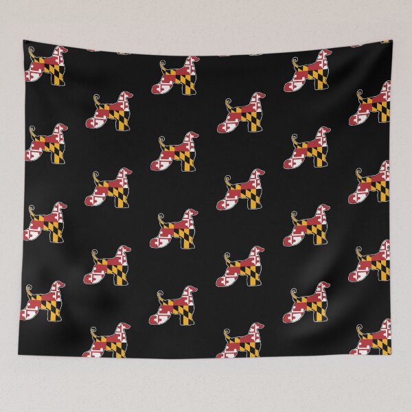 Item preview, Maryland Flag Afghan Hound for Afghan Hound Owners, Breeders, and more designed and sold by MarylandStyle.