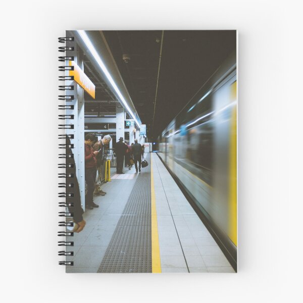 Item preview, Busy Sydney Underground Train Long Exposure Shot  designed and sold by photosbyrichie.