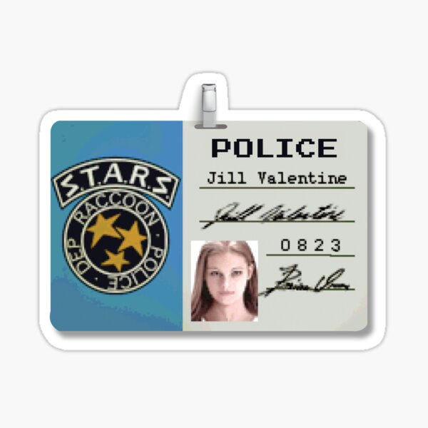 Artikel-Vorschau von Resident Evil, Jill Valentine - Namensschild, designt und verkauft von MyMerchStore.