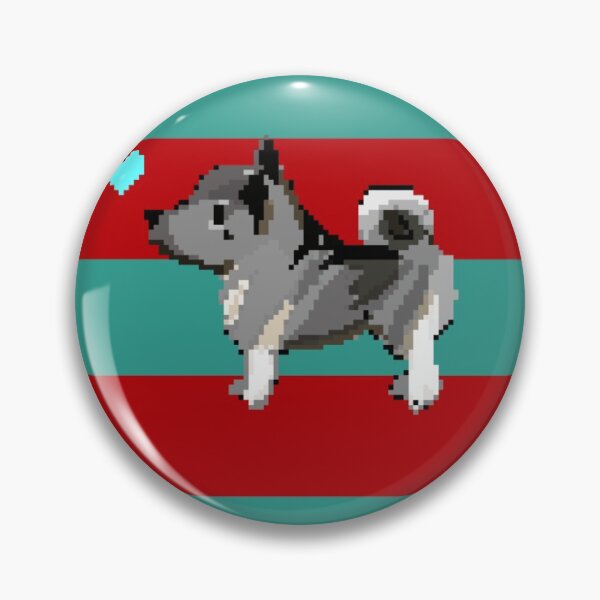 Item preview, norwegian elkhound pixel designed and sold by Redjiggs.