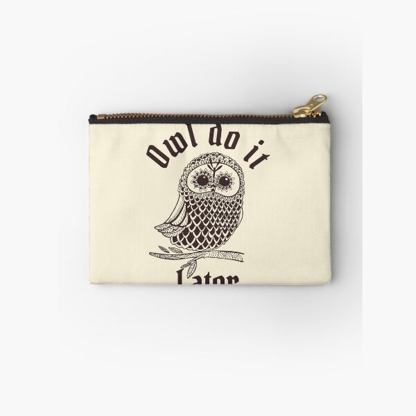 Item preview, Owl do it later designed and sold by Nyanko-Sempai.