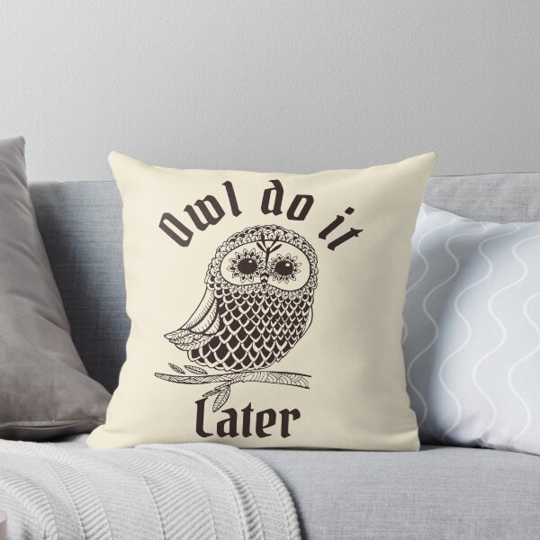 Item preview, Owl do it later designed and sold by Nyanko-Sempai.
