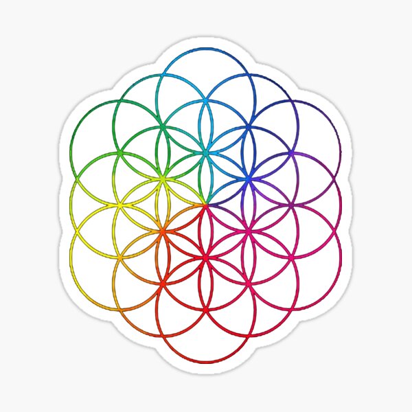 ColdPlay-Colorfull Cover Sticker
