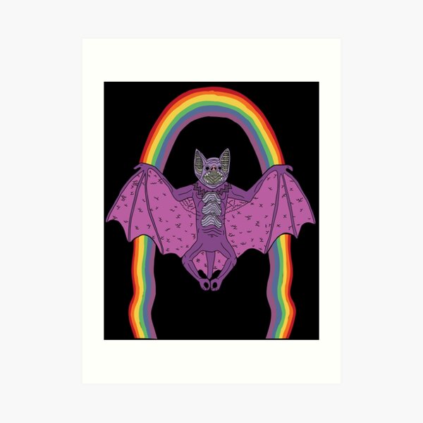 Thee Oh Sees Help Bat Art Print By Theavianagenda Redbubble