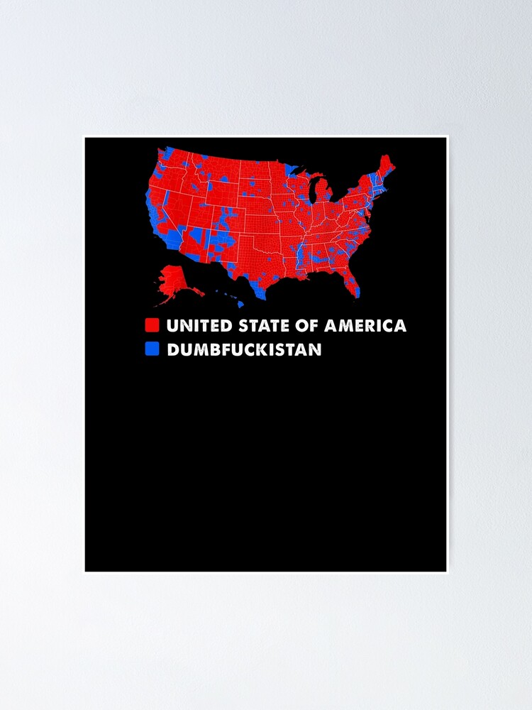 Dumbfuckistan Map Essential Poster By Legal12 Redbubble Fposter,small,wall Texture,product,750x1000