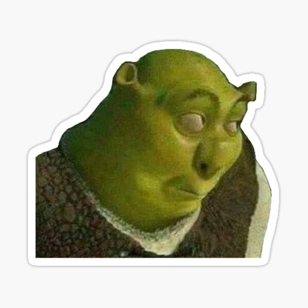 Shrek meme sticker Sticker for Sale by kha02