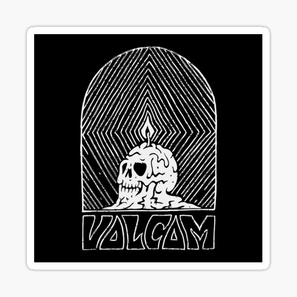 Oeuvre de crâne Volcom Sticker