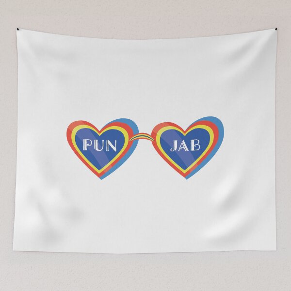 Item preview, I love Punjab Stickers , Punjabi Sticker , Phone stuff , Desi Stickers, Blue, yellow, red designed and sold by punjabstreet.