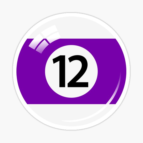 Shiny Sticker Numbers Red 12/pack — TGP