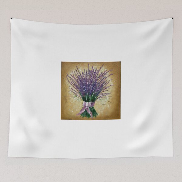 Item preview, Bouquet Lavender on yellow backgroung designed and sold by Arteaventura.