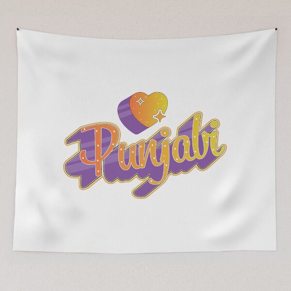 Item preview, I love Punjab Stickers , Punjabi Sticker , Phone stuff , Desi Stickers, Orange & Blue designed and sold by punjabstreet.