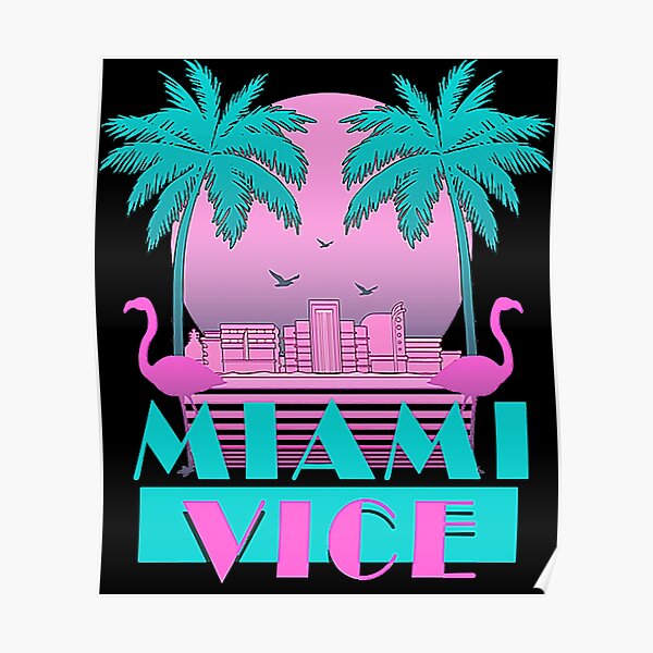 Miami Vice Fabric, Wallpaper and Home Decor