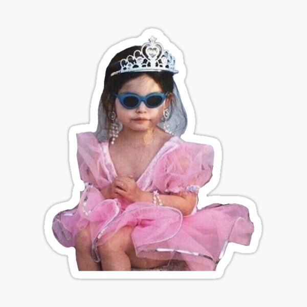 Item preview, Princess kid meme sticker  designed and sold by kha02.