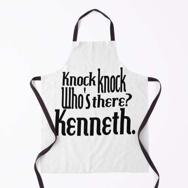 Item preview, Knock knock-who's there-Kenneth-name-funny-for him-black-white designed and sold by DrStickerManiac.